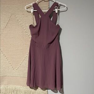 Charlotte Russe Plum Backless Dress